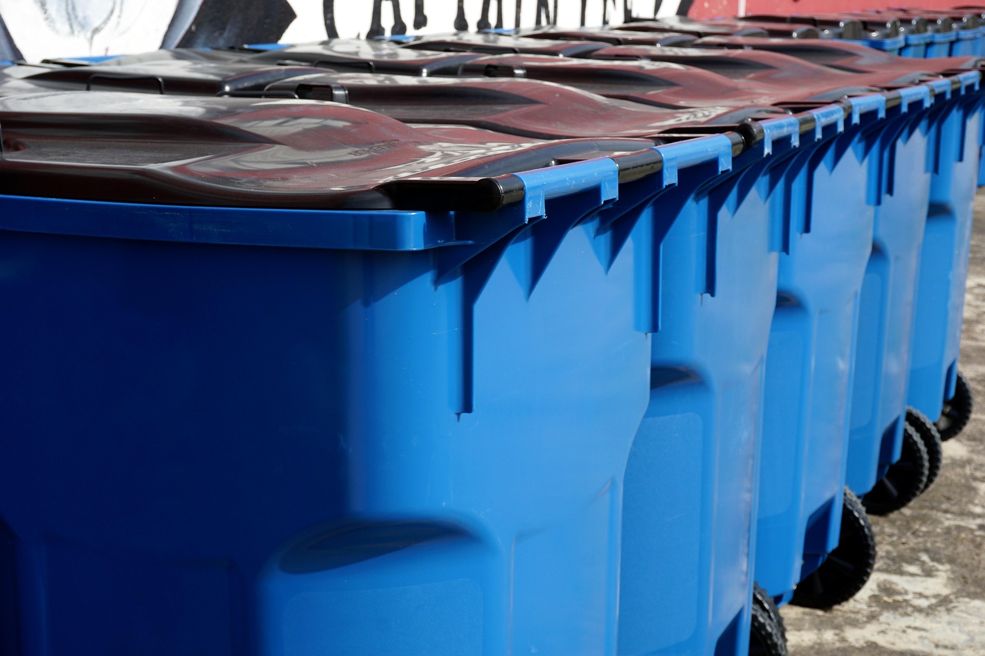 Image of recycling bins